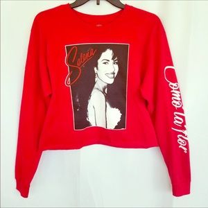 NWOT Selena Quintanilla Como La Flor Crop Top Med